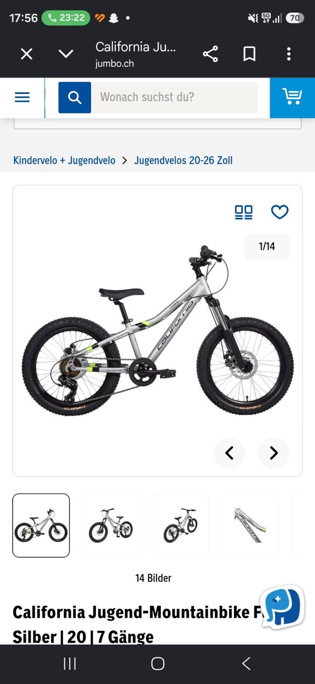 Veicoli per bambini: Kindervelo california fusion m – Usato da Menziken venduto da Nazli27