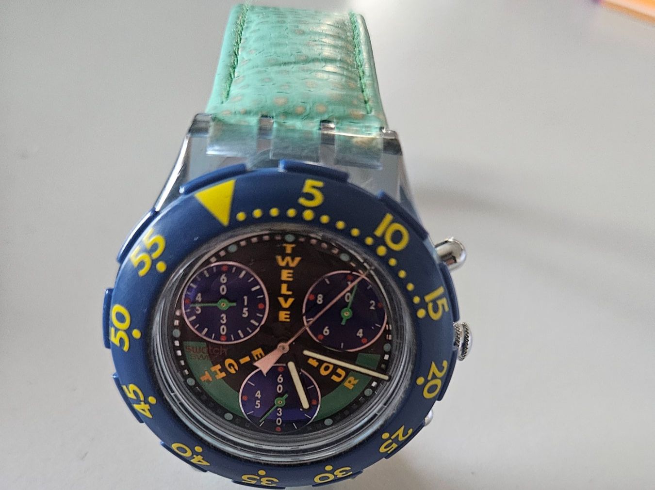 Swatch Uhren: Swatch Armbanduhr Aquachrono Sen100 – Gebraucht aus Urdorf von Colina 2