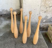 6x Gymnastikkeule Jonglierkeule Keule Holzkeule VERSAND 13.-