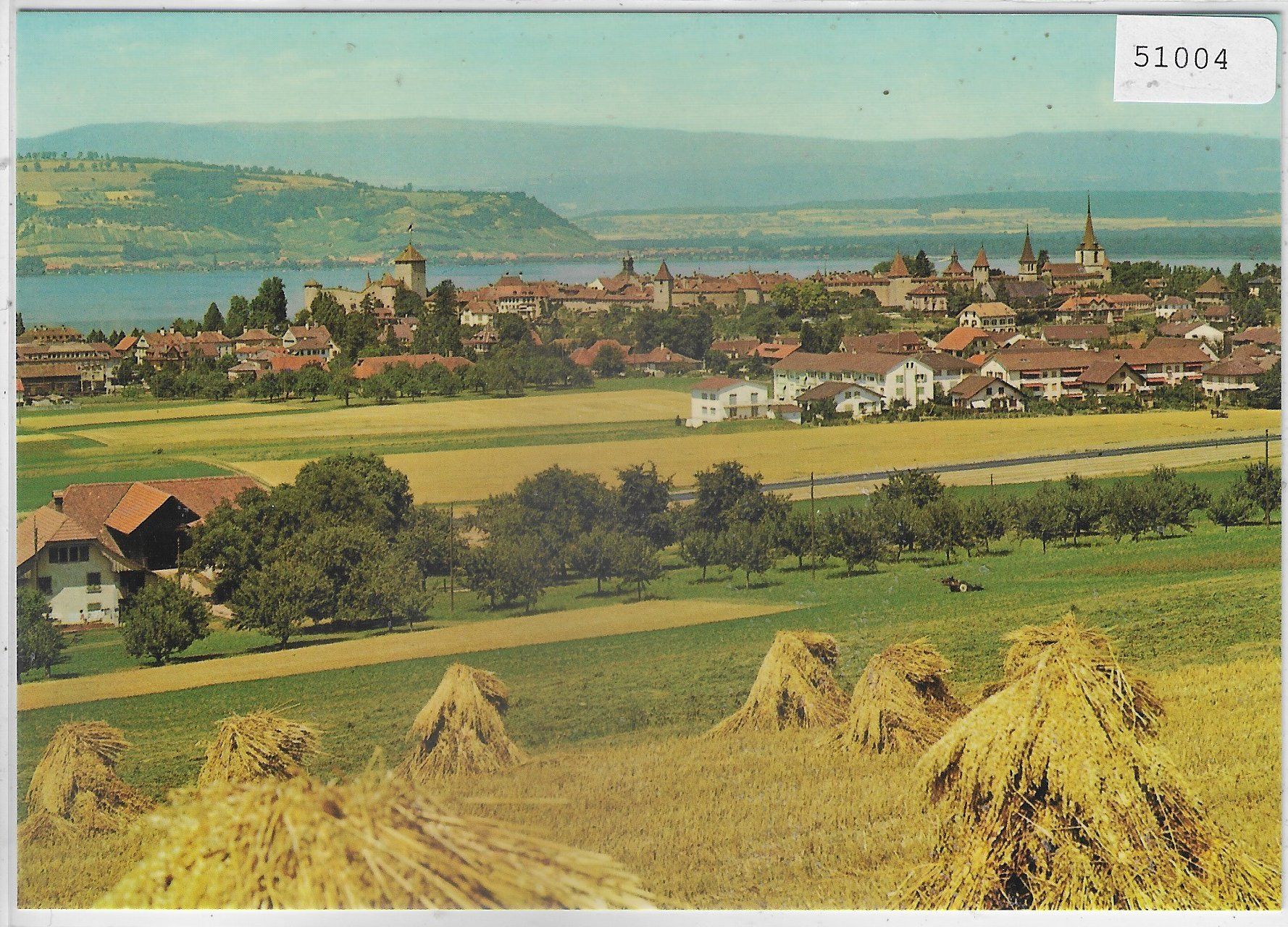 Ansichtskarten: Morat-Murten - Vue generale – Gebraucht aus Ettingen von Kartenplanet