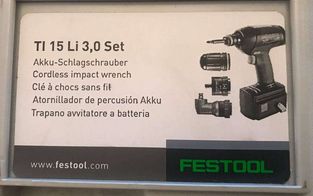 Festool TI 15 Li 3 0 Set Kaufen auf Ricardo