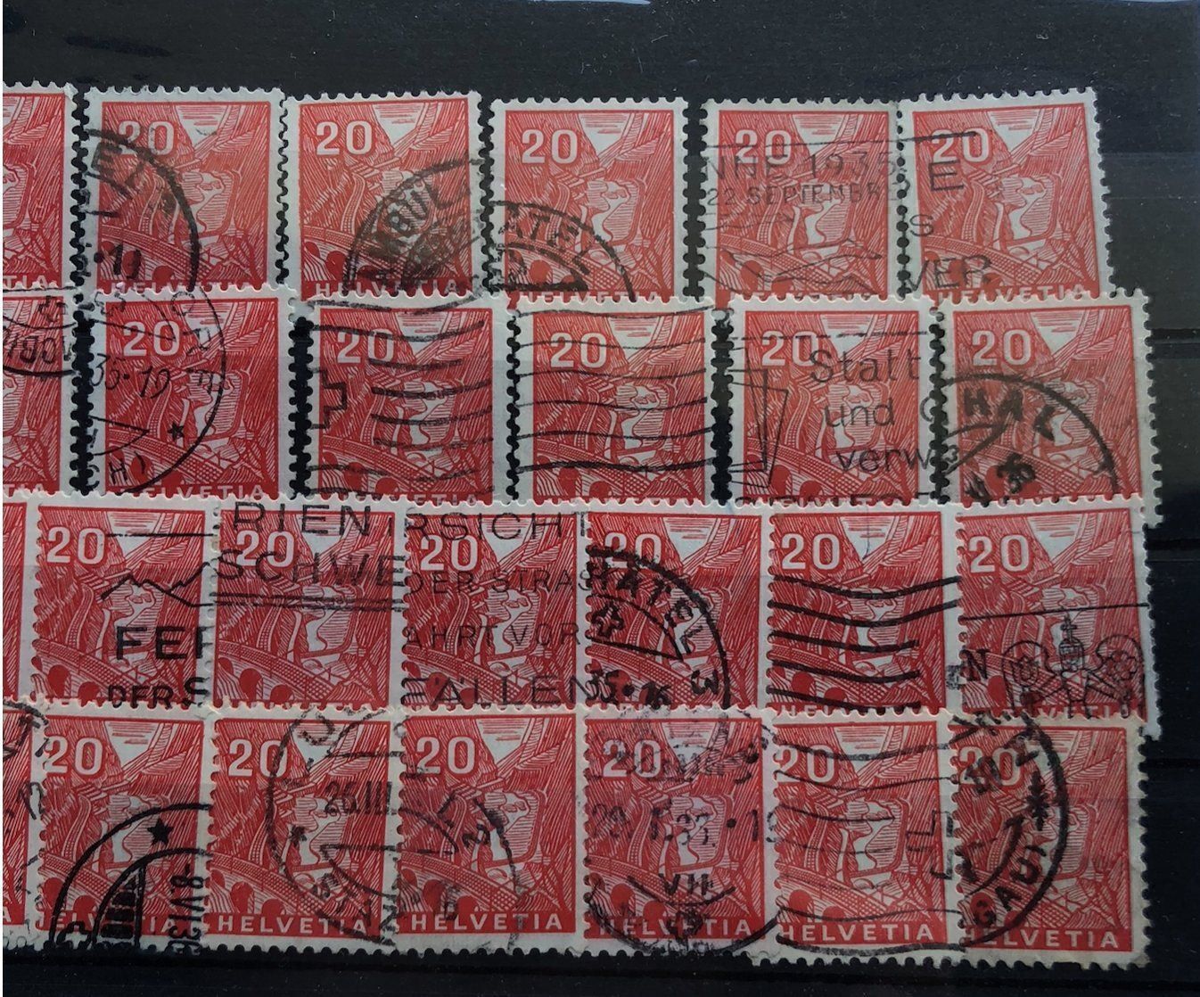 Alle Briefmarken: Nr.198 Landschftsblider Lot – Gebraucht aus Aarau von Billa007 2