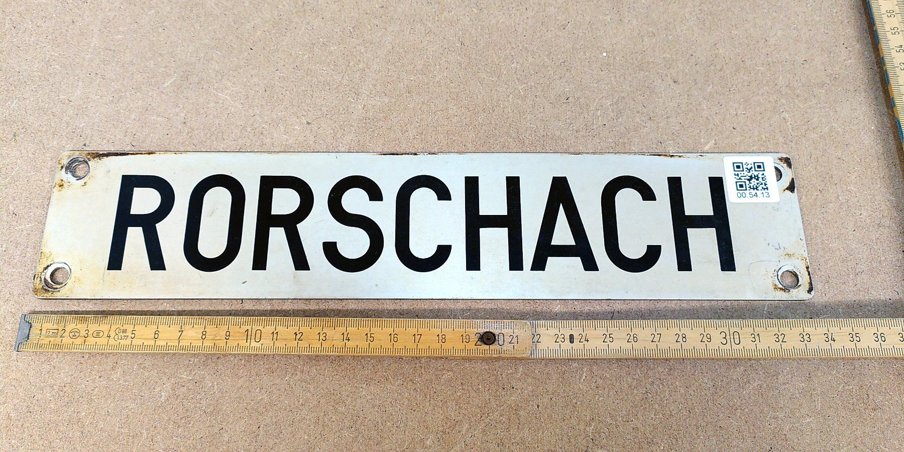 SBB/CFF/FFS Schilder: Depotschild SBB "Rorschach" – Gebraucht aus Büsserach von ModellbahnDepot 2