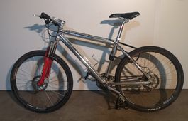 Hardtail-Mountainbike - Powerbike Hawk, Aluminium silber