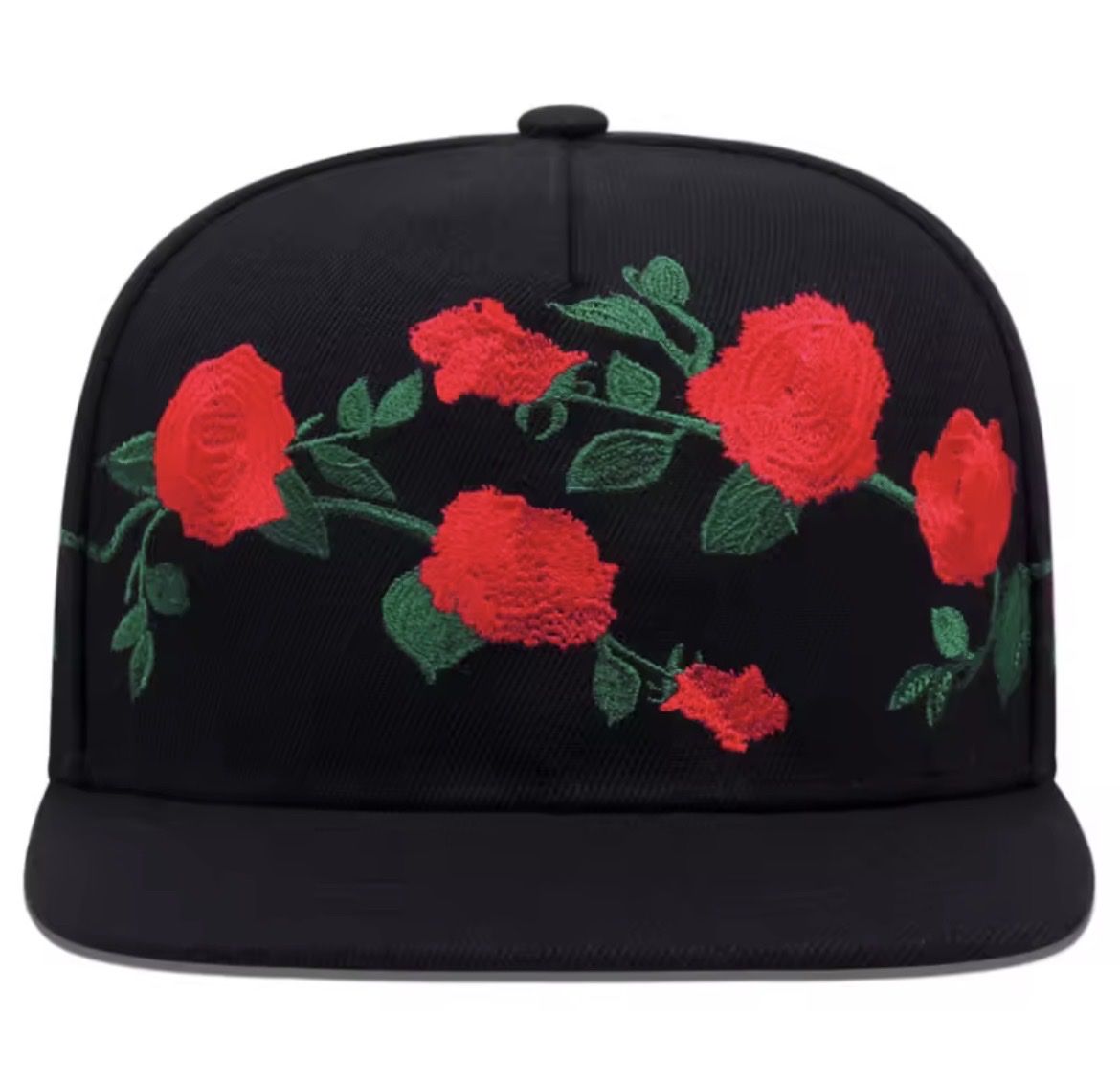 Copricapi, berretti & cappellini: Schwarze Cap mit Rosenmuster, Grösse verstellbar – Nuovo e nell'imballaggio originale da Rorschach venduto da lobosch1 1
