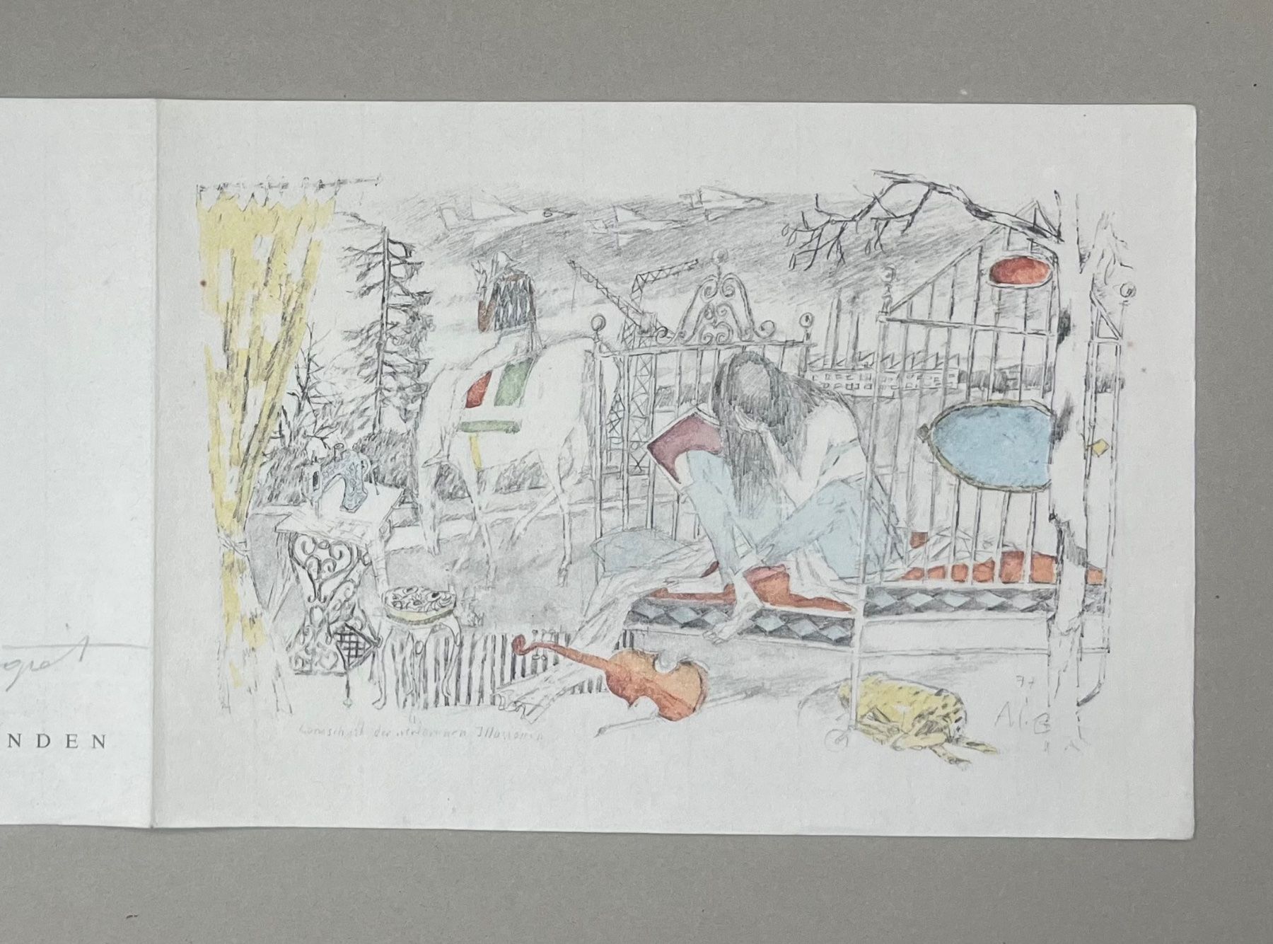 Grafica & Litografie: Alois Carigiet, handsigniert – Usato da Rain venduto da Pic-Ass 3