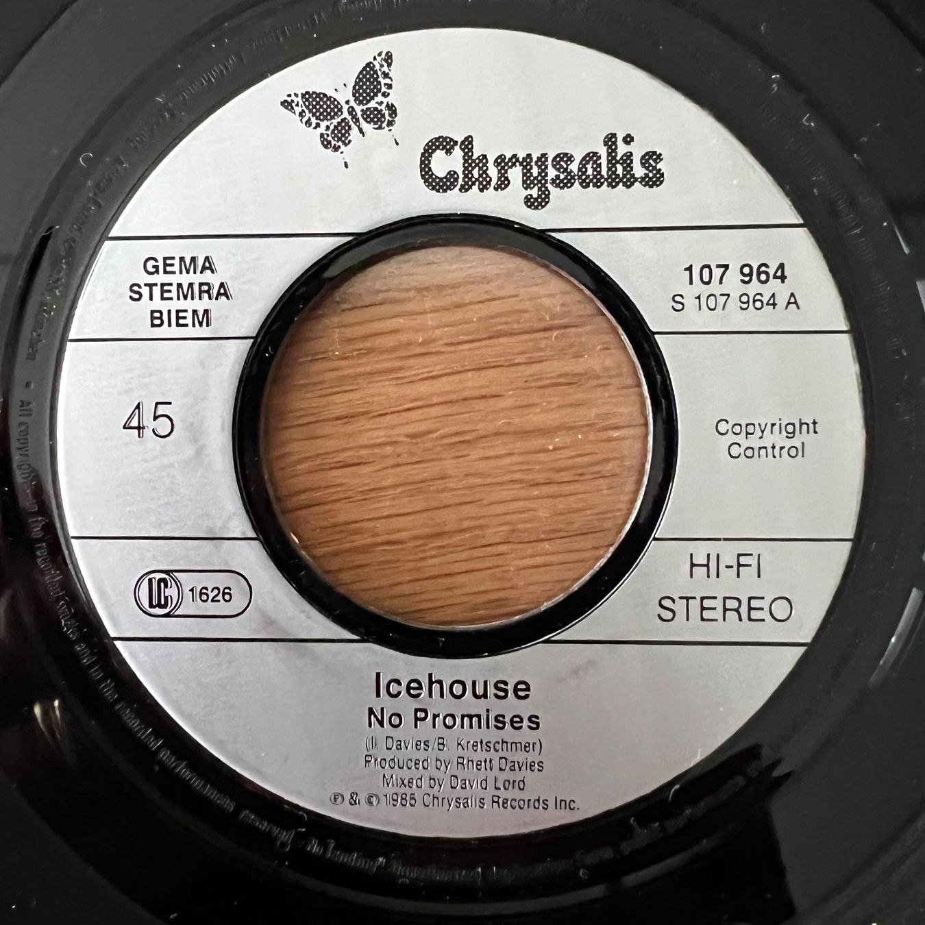 Dischi in vinile: Icehouse - No Promises / 1. D-Press. 1986 – Usato da Gais venduto da soundcave57 1