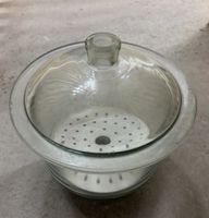 Dessiccateur en verre avec plaque, objet d'occasion
