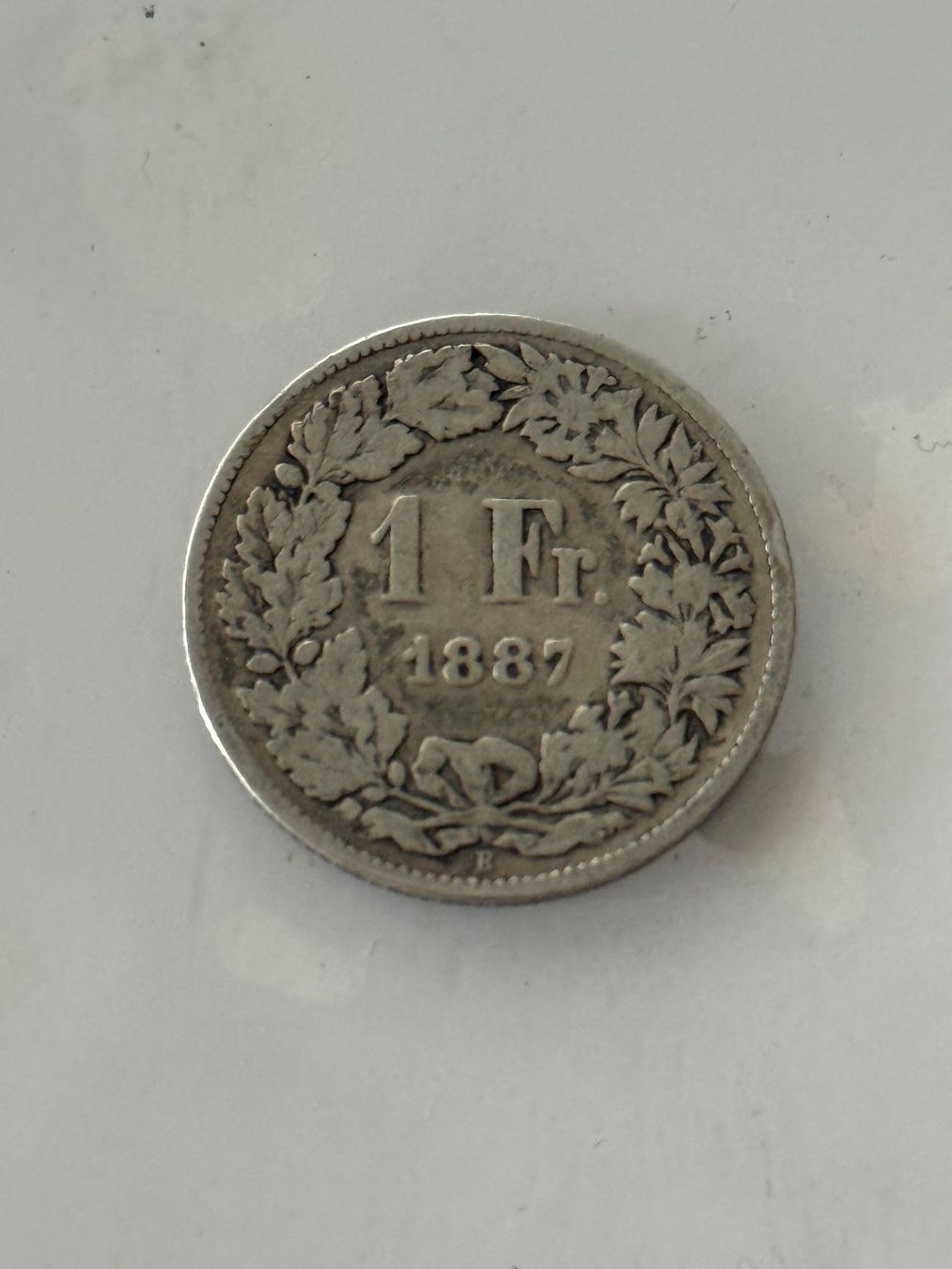 Tutti le monete: 1 Franken 1887  Rar – Usato da Wallisellen venduto da SWISS_SILVER1
