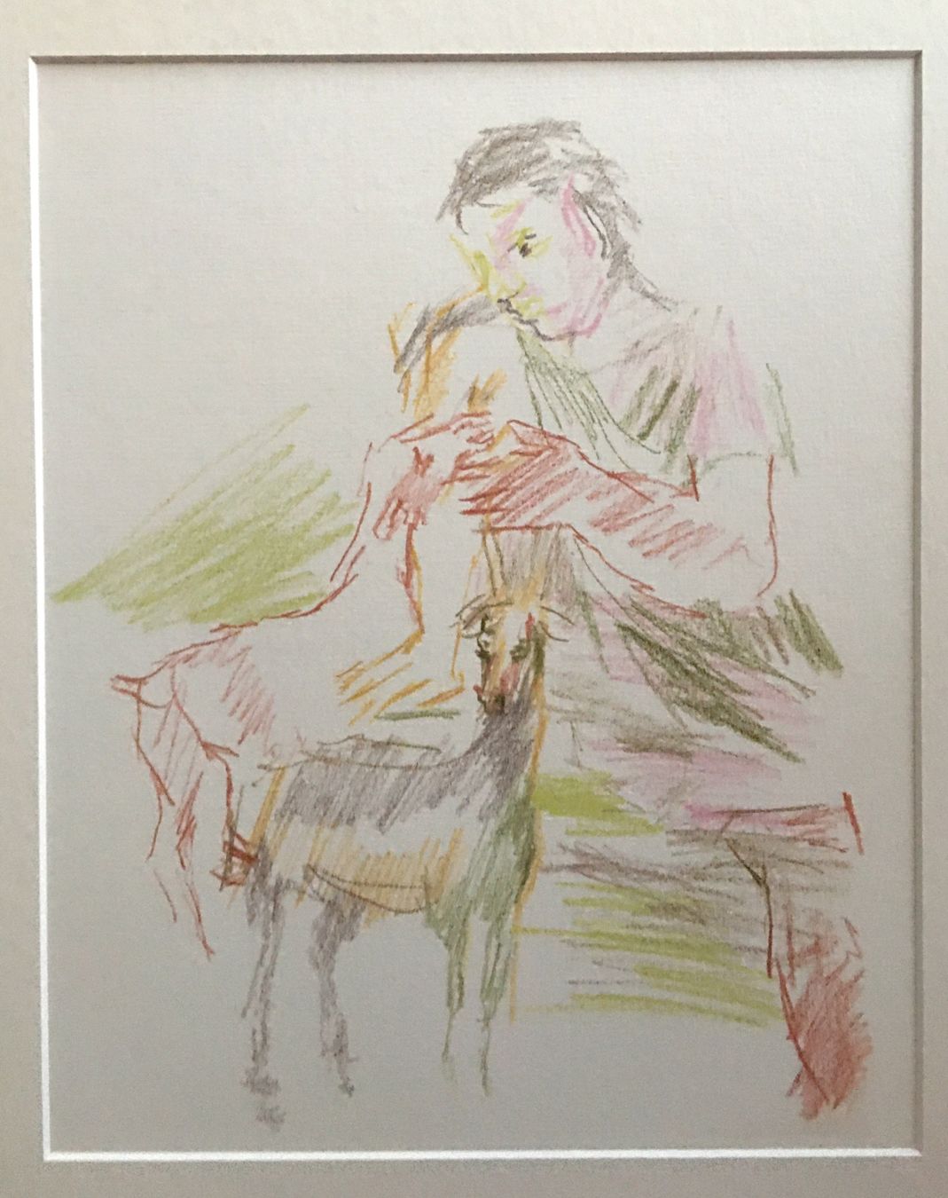 Grafica & Litografie: Oskar Kokoschka   "Satyrmädchen mit Ziege"   Druck – Usato da Nennigkofen venduto da waltraub 2