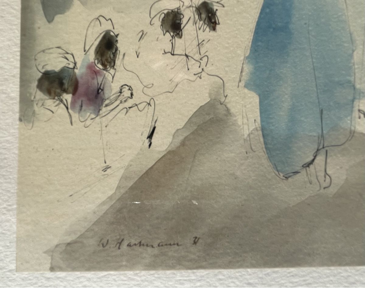 Dipinti: W. Hartmann Aquarell 31 Marokko – Usato da Biel/Bienne venduto da Galaq 2