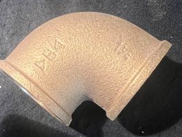 Rohrbogen Messing 1 1/4 Zoll guter Zustand