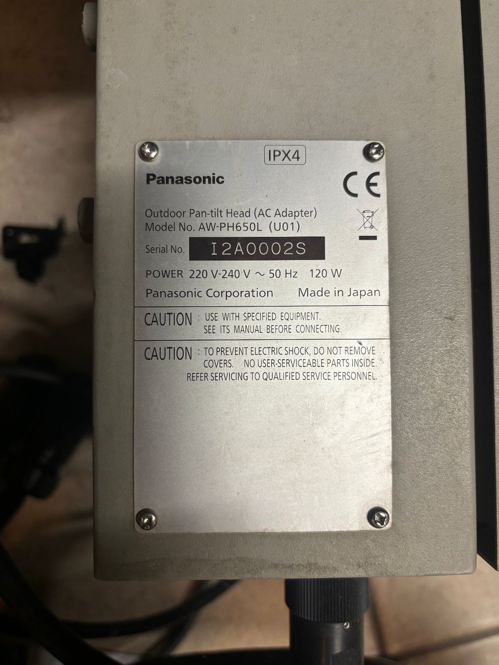 Panasonic Camcorder: Panasonic Pan-Tilt head AW-PH650 – Gebraucht aus Fribourg von Malone 5