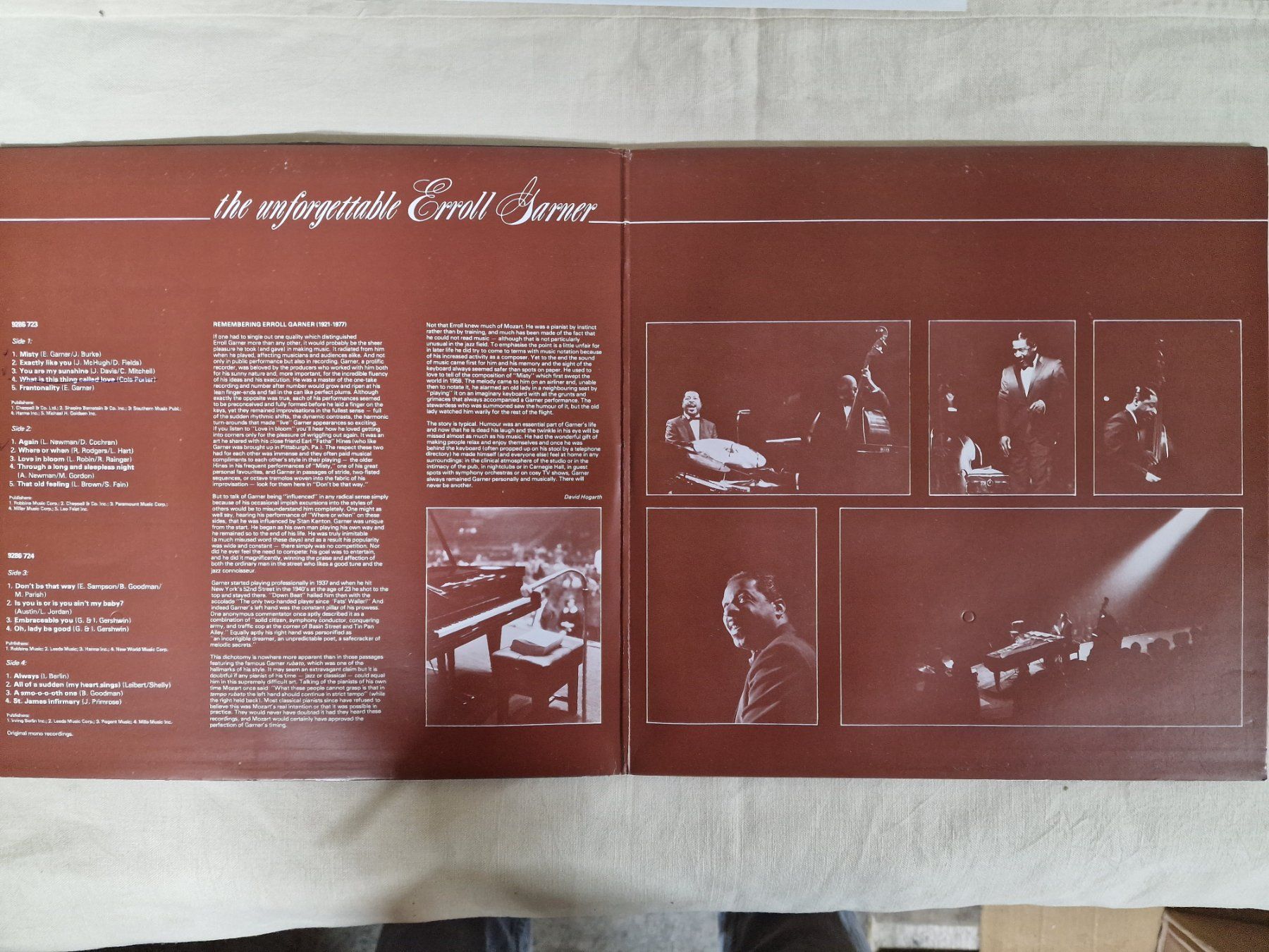 Dischi in vinile: Erroll Garner LP – The Unforgettable Erroll Garner – Usato da Root venduto da atelier22 1