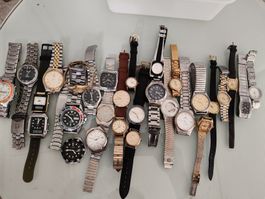 Lot diverser Markenuhren, quarz, automatic, handaufzug