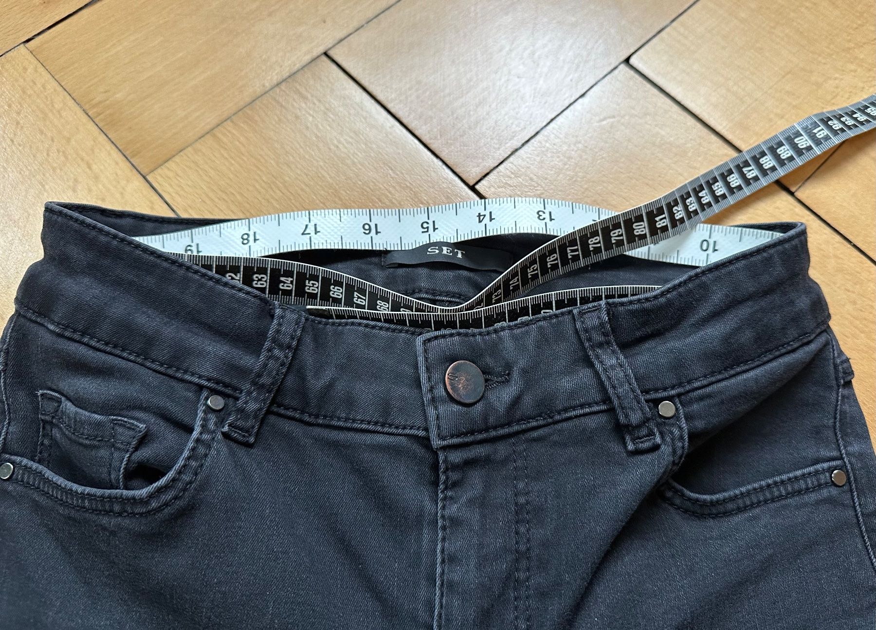 Pantaloni: Schwarzgraue Jeans von Set Gr. 36 – Usato da Zürich venduto da MakasoZH 8