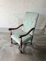 antiker Stuhl / Sessel mit original Designers Guild Bezug