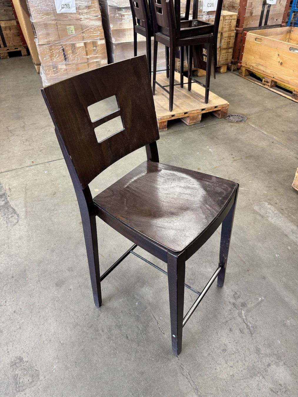 Hocker: 005 Spahn Holz Barhocker (4Stk) – Gebraucht aus Derendingen von Meisterstuecke 2