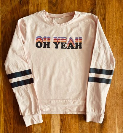 Mädchen-Shirt OH YEAH, 152cm, Baumwolle/Elastan, Brief