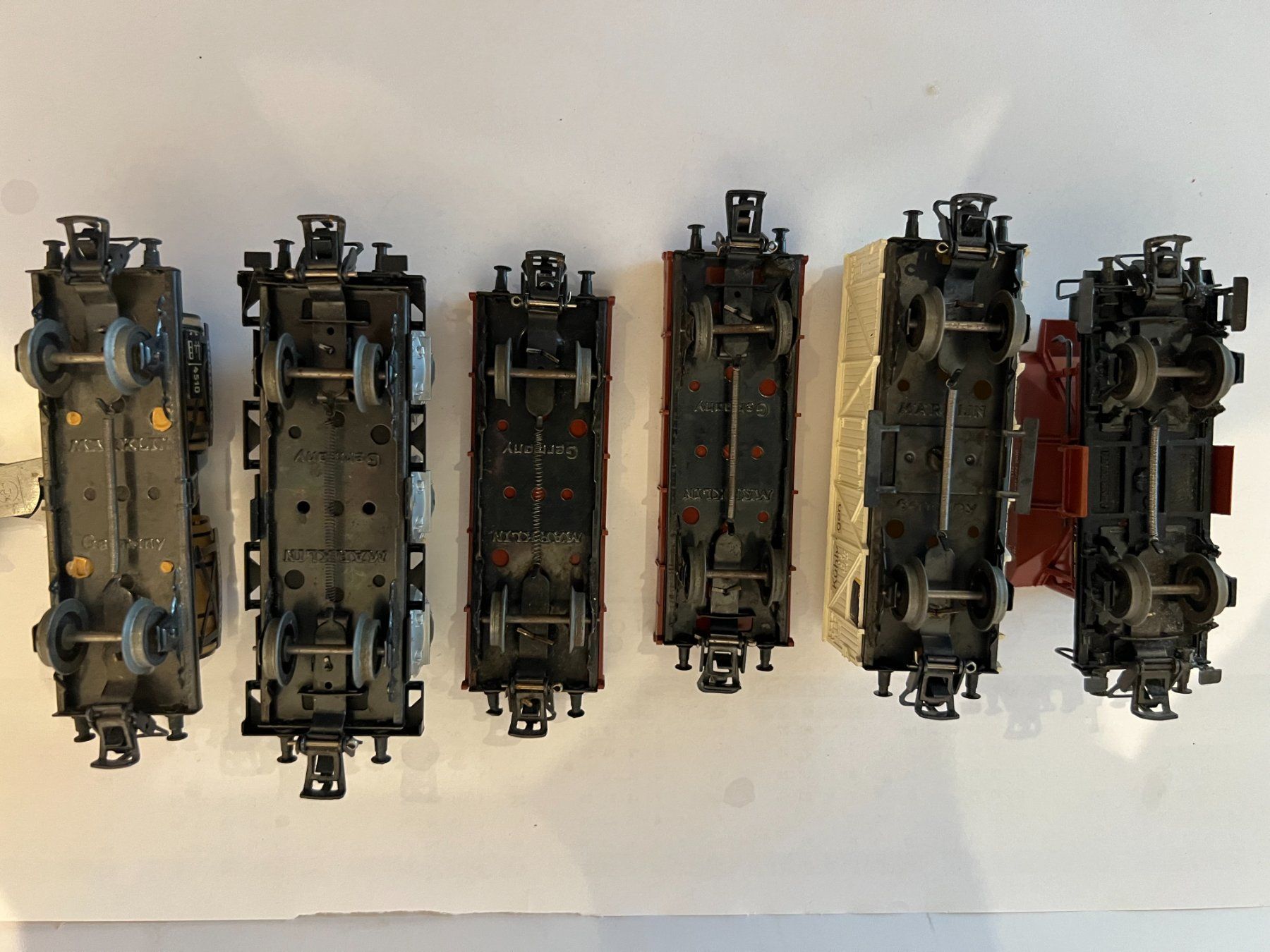 Märklin H0, 6 Gütewagen ältere Ausführung mit Feder (Gebraucht) in ...