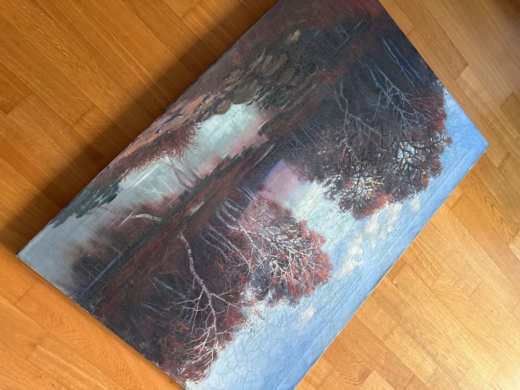 Tableaux: Gemälde Landschaft mit Bach und Bäumen – D'occasion à Zürich par rom_mm69 2