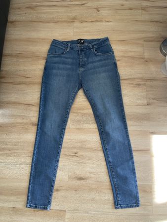Jean Messi x SikSilk bleu  slim  L comme neuf 