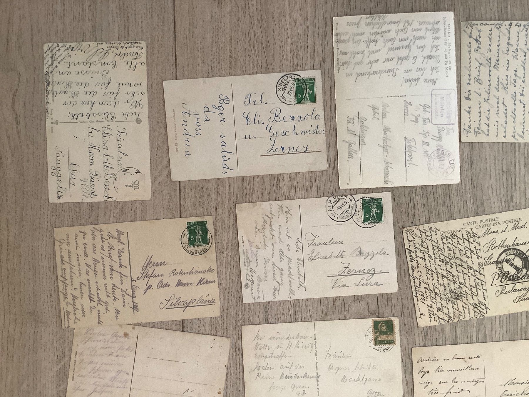 Cartoline postali: 24 alte, gelaufene Ansichtskarten Bündnerland ab 1906 – Usato da St. Gallen venduto da herbrig2 8