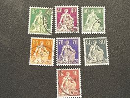Lot Helvetia mit Schwert geriffelt gest. (3776)