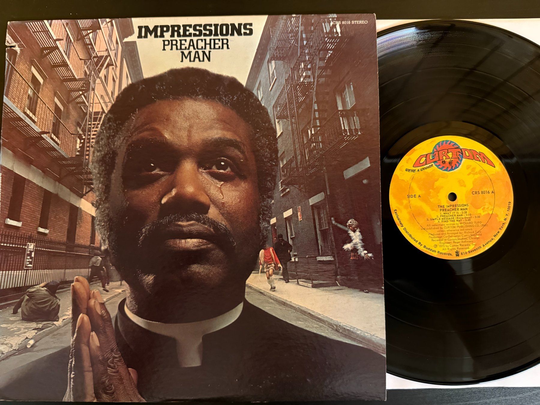 Dischi in vinile: Impressions – Preacher Man [LP US 1973] – Usato da Tamins venduto da Dark-Skull-Vinyl