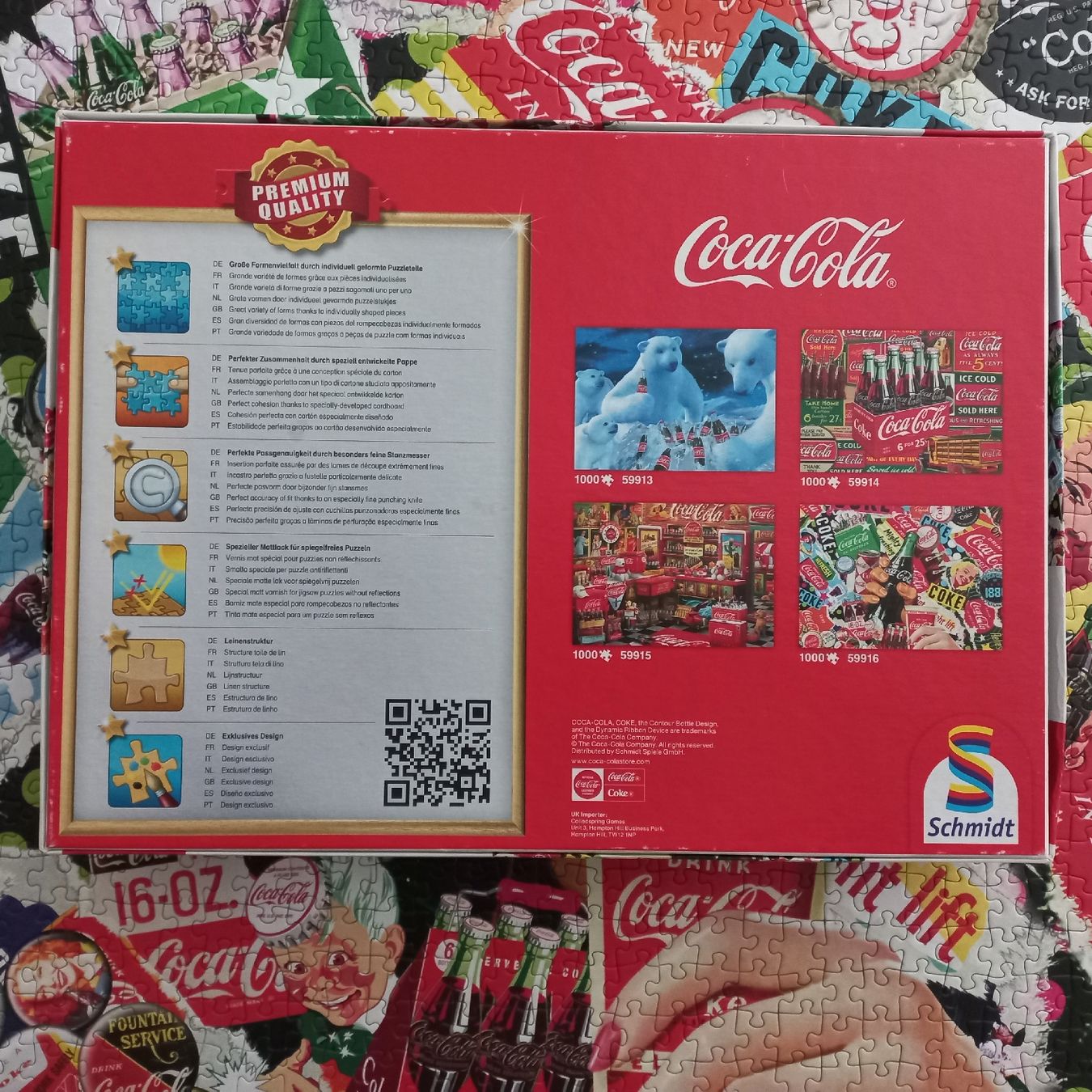 Puzzles: Coca-Cola Collage Puzzle 1000 Teile vollständig – Gebraucht aus Lachen SZ von jimmygoal13 1