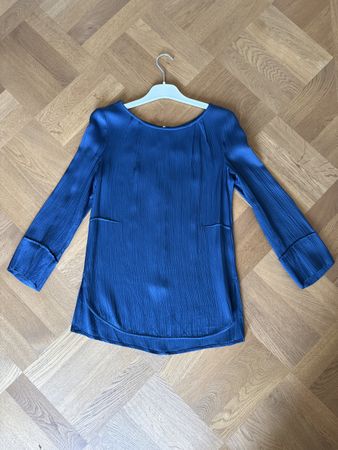Odeeh Oberteil Bluse blau, Seidenbluse, XS 34, Top Zustand
