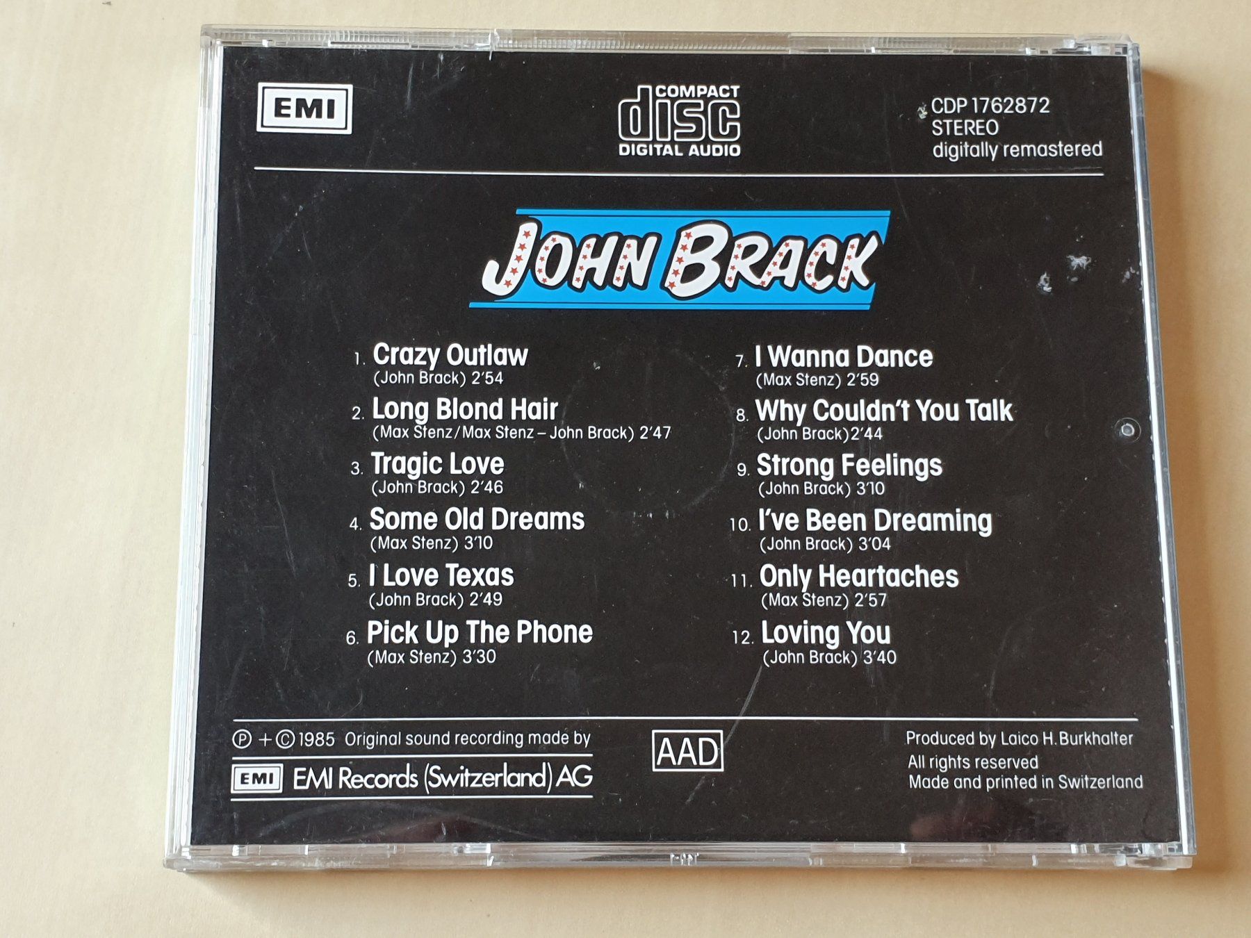 CD: John Brack Strong Feelings – Usato da Stansstad venduto da collectorsshop 1