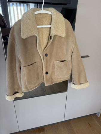 Closed Teddy/Lammfell Jacke zum wenden Gr. S
