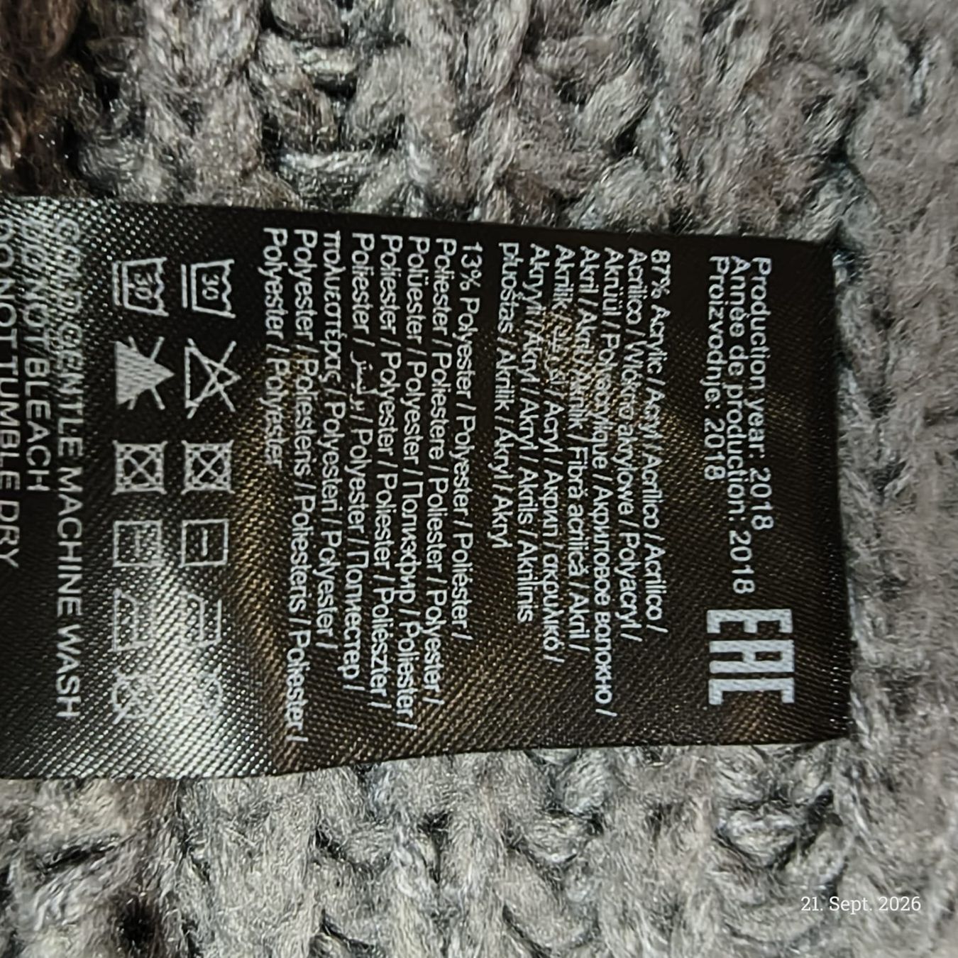 Maglioni & Felpe: Strickpullover grob grau Rundhals – Usato da Emmetten venduto da SecondhandSiska 3