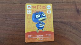 Animal Crossing amiibo Karte,  Derwin / Erwin, Nr. 298