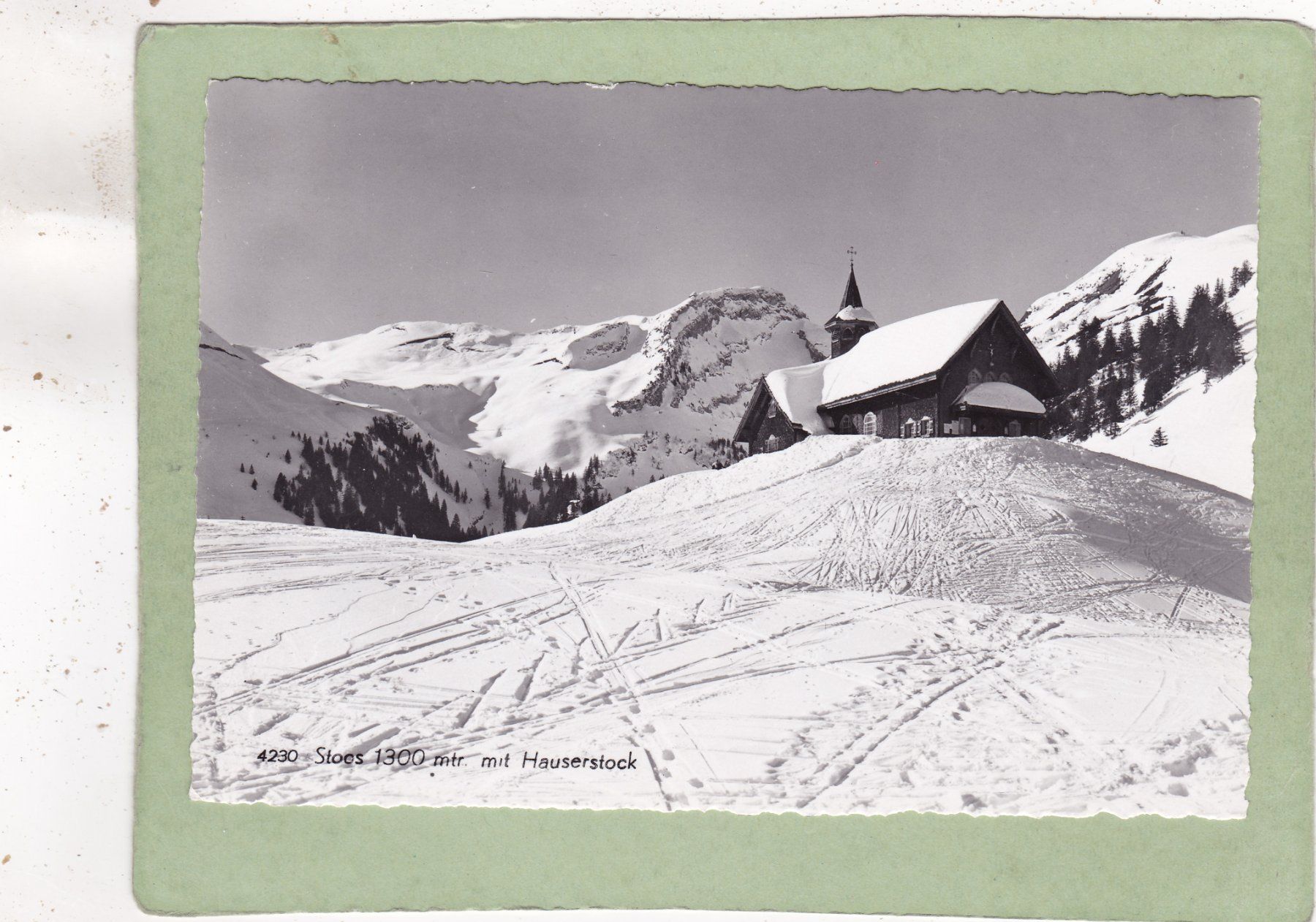 Cartoline postali: Stoos mit Hauserstock 1956 – Usato da Herisau venduto da Lisegrat2008