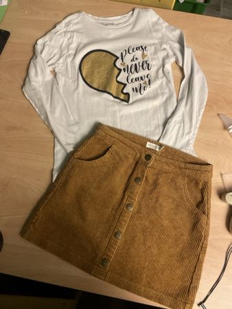 Mädchen Set Rock Cord und Shirt piazza italia  Gr.140 