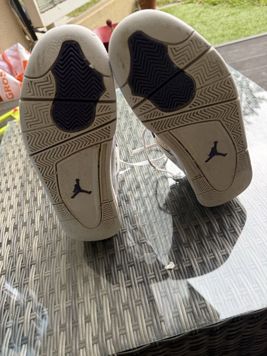 Jordan Scarpe da uomo: Nike Air Jordan 4 White Purple  – Usato da Davos Dorf venduto da mikidaki 2