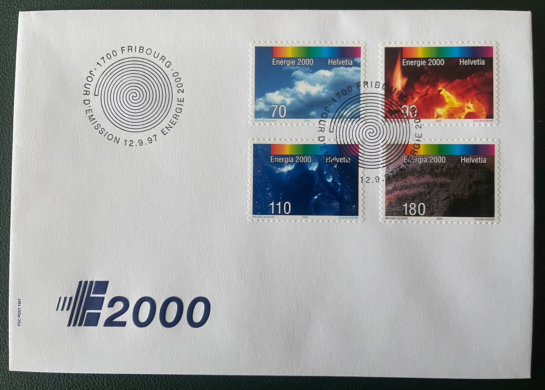 Tutti i francobolli: ET Brief Energie 2000, 12.9.97 – Usato da Biberist venduto da Edelfloh