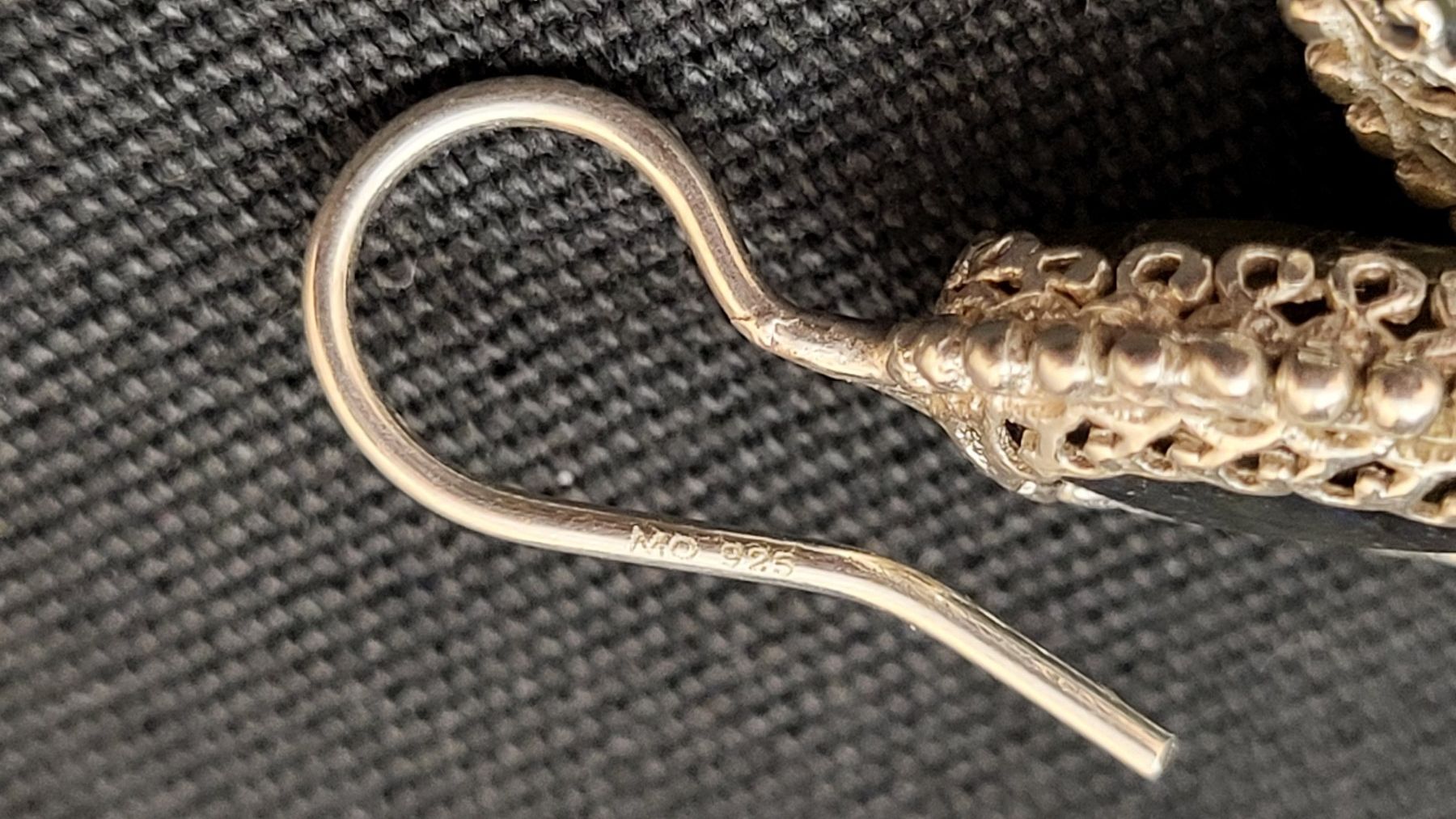 Boucles d'oreille: Silber-Ohrhänger mit Labradorit – D'occasion à Basel par spinne02 5