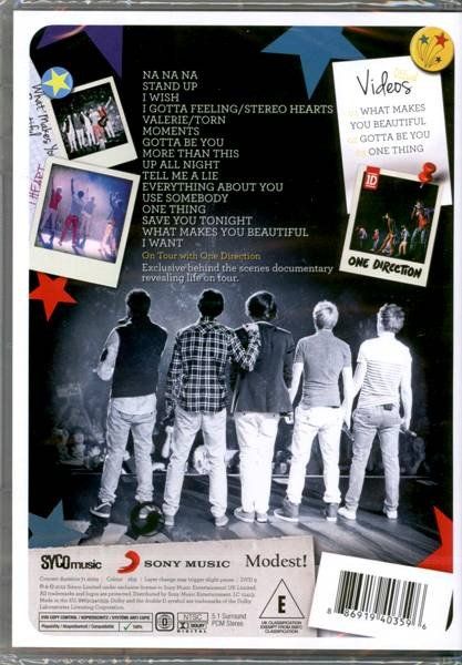 Tutti i DVDs: One Direction: Up all night - Live Tour DVD – Nuovo e nell'imballaggio originale da Steinhausen venduto da Vilivinili 1