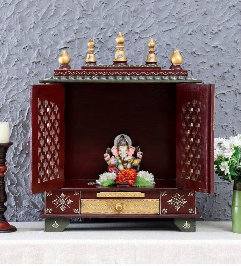 Schränke: Wooden mandir / temple with cupboard – Neu (gemäss Beschreibung) aus Olten von pan_l2rt 4