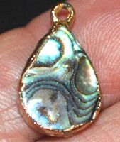 Anhänger L-8628 – Abalone Muschel Tropfen 12x16mm