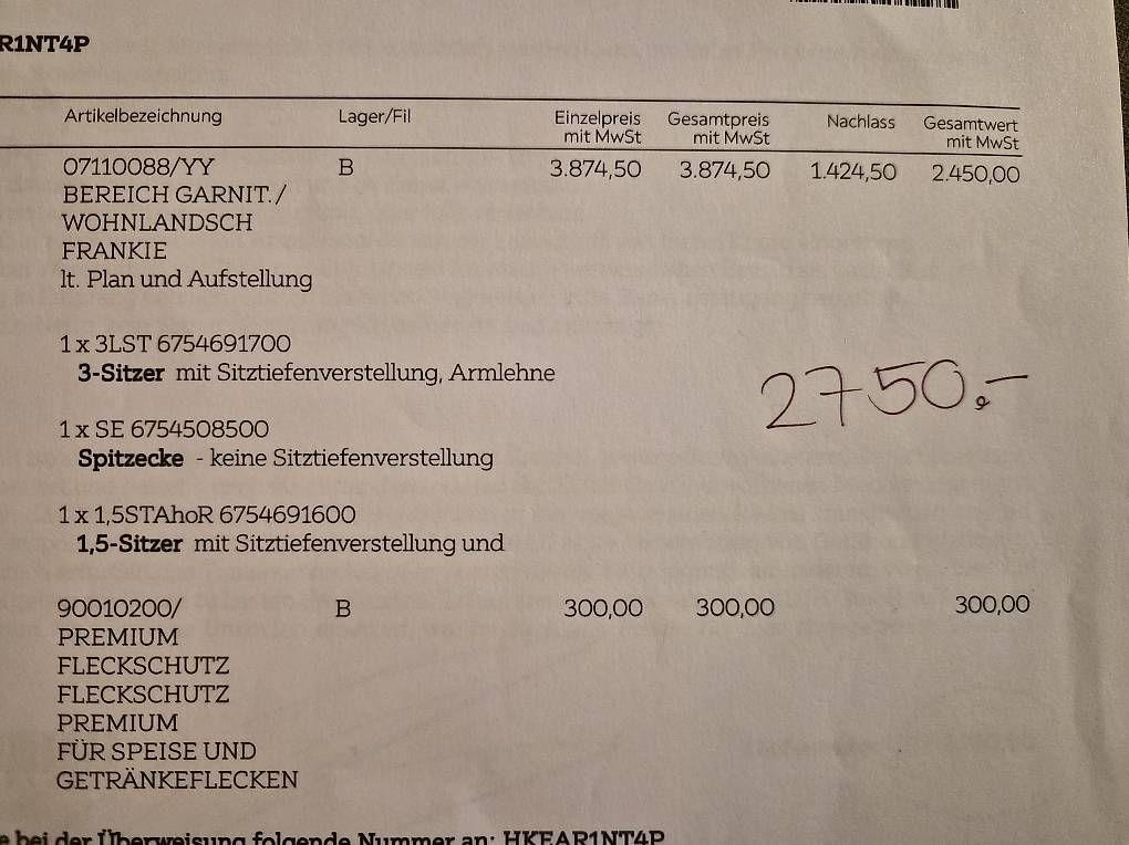 Sofas: Graues Ecksofa 3x2.6m – D'occasion à Neuenhof par PJavet 2