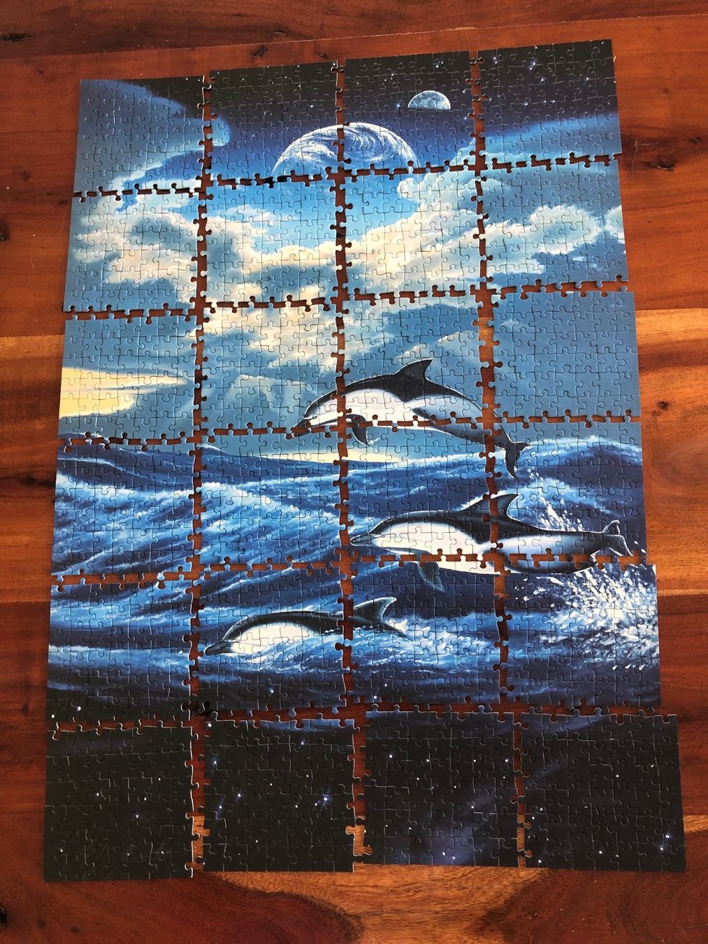 Ravensburger Puzzle: Adventskalender Puzzle, Wunderschöne Delphine – Usato da Gelterkinden venduto da Familienferien