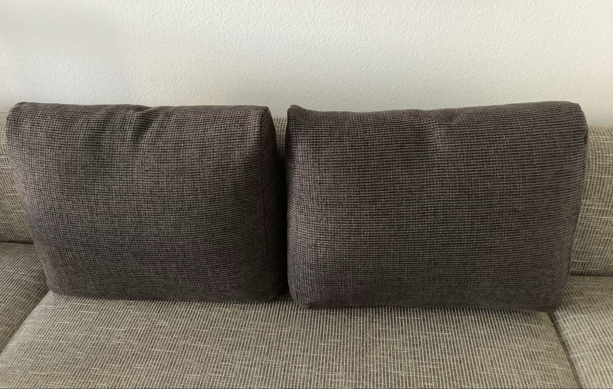 Cuscini: 2 Sofa Rückenkissen, schwarz/braun  – Usato da Oberentfelden venduto da petle78