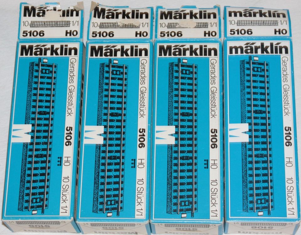 10 Märklin M-Gleis Anschlussschienen HO 5100 5106 | Kaufen Auf - Foto 2