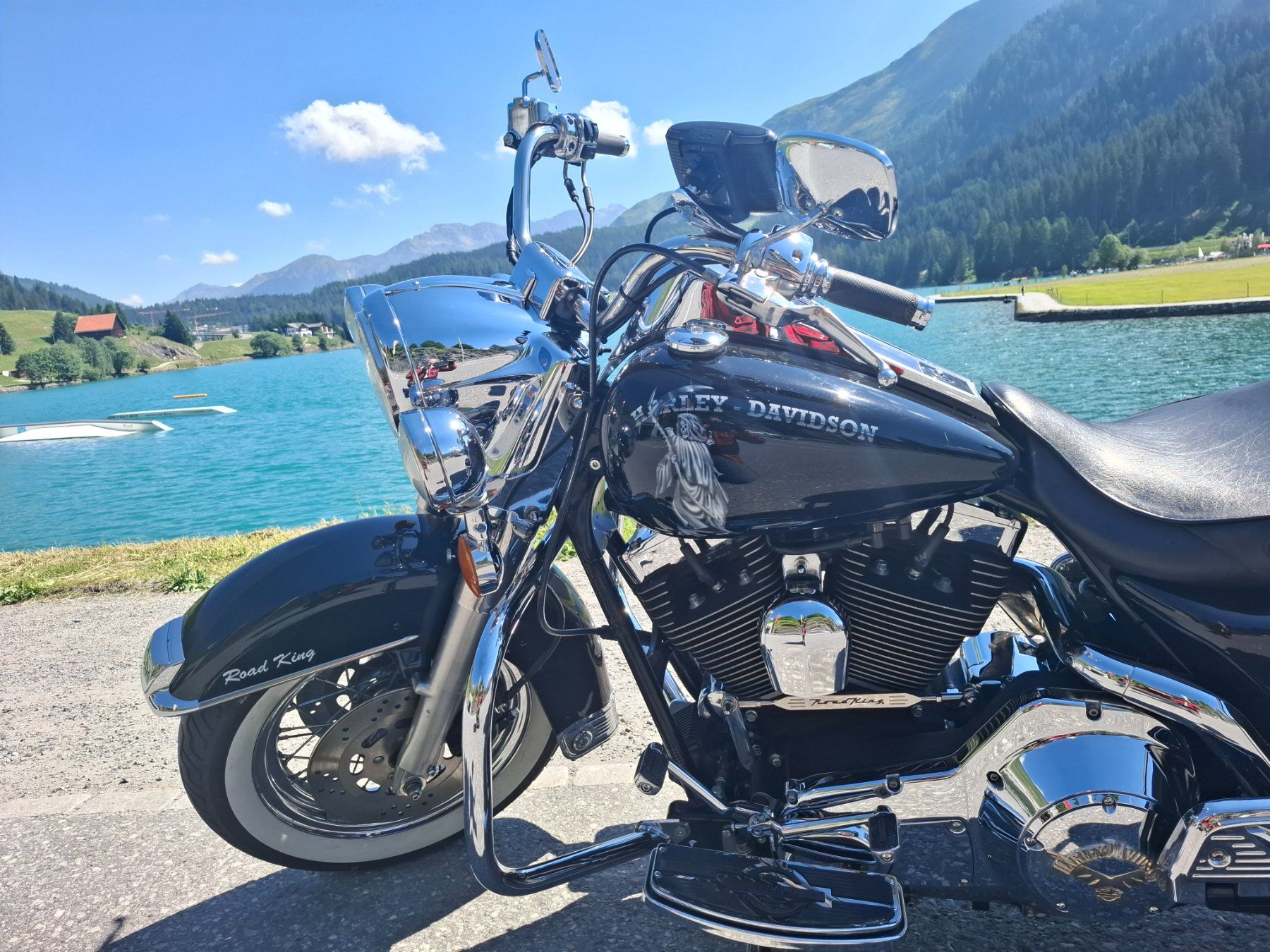 Harley-Davidson Touring: Motorrad Harley-Davidson Road King schwarz gebraucht – D'occasion à Rheineck par mustang1959 4