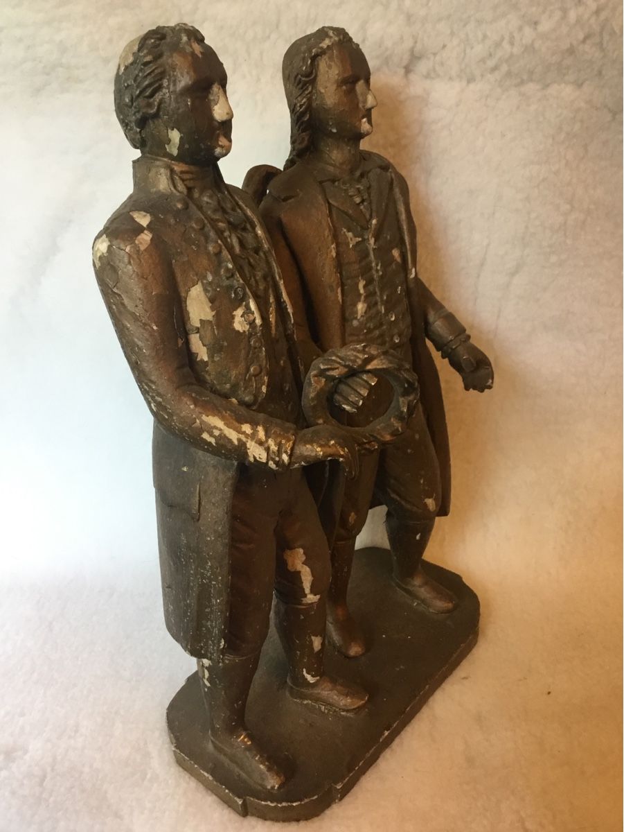 Sculptures & Statues: Holz Model vom Denkmal Goethe und Schiller – D'occasion à Mumpf par Aussipeter 1