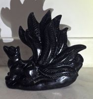 Schwarzer Obsidian Fuchs A 585g